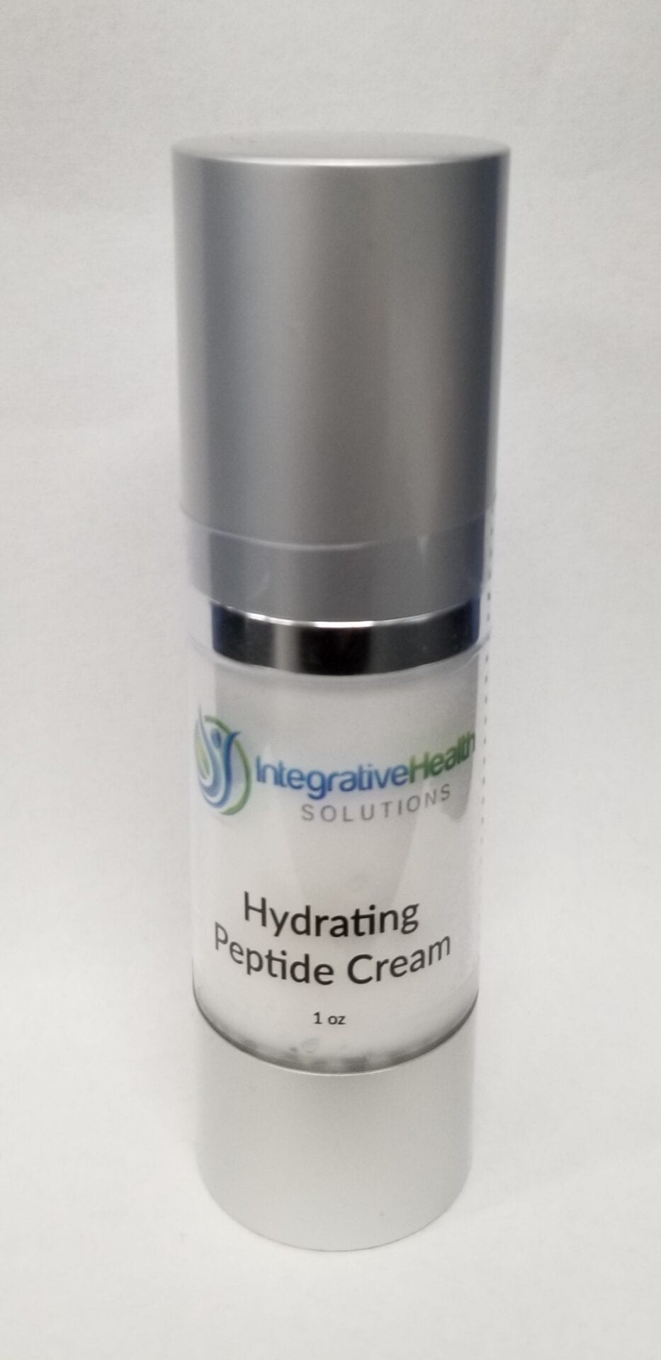 A bottle of hydrating peptide cream