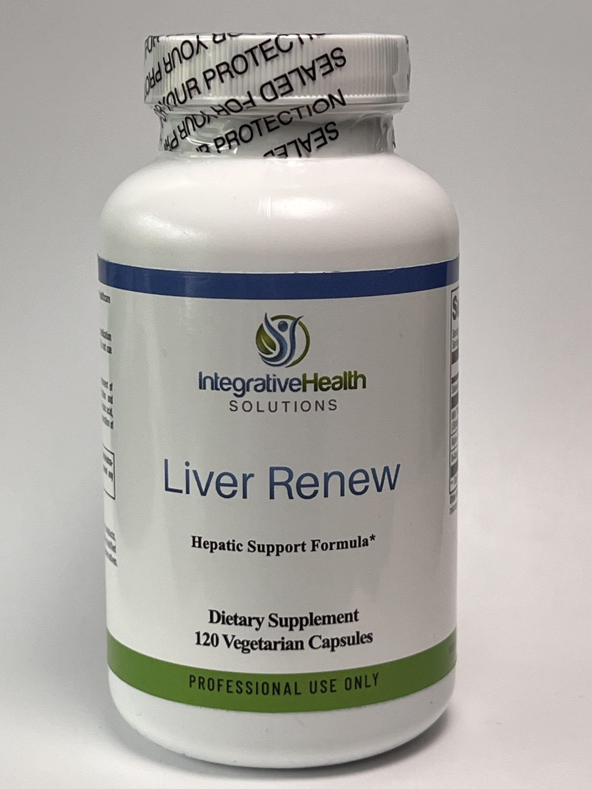 A bottle of liver renew is shown.